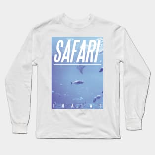 SAFARI Ocean Blue Design Long Sleeve T-Shirt